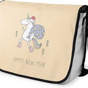 شنطة ماسنجر مدرسية مطبوعة رقمية بحزام اسود للبنات والاولاد من لو جاردين دو لين، شنطة ماسنجر للطلاب، شنط كتف مقاس 29 × 36 سم