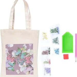 حقيبة حمل مزينة بأحجار الراين، حقيبة تلوين مفيدة قابلة لإعادة الاستخدام رائعة للملابس المحمولة للكتب للنزهة (29 * 19 * 3 سم-BB025، سانتا كلوس)