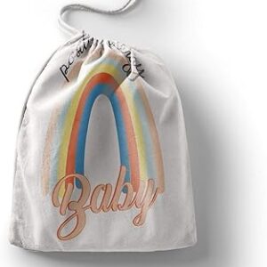 بوناميزون شنطة منتجات قطنية مطبوعة مع رباط، شنطة بقالة قابلة لاعادة الاستخدام، اكياس صديقة للبيئة وقابلة للتحلل البيولوجي، شنطة سفر، شنط تسوق، صديقة للبيئة، قابلة للطي، المقاس: 12×15 سم