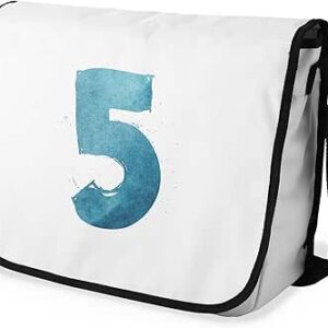 بوناميزون شنطة ماسنجر مدرسية مطبوعة رقميا مع حزام اسود للطلاب، شنطة كروس وشنطة ساعي، شنطة كتف للمدرسة، العودة الى المدرسة، المقاس: 29 × 36 سم