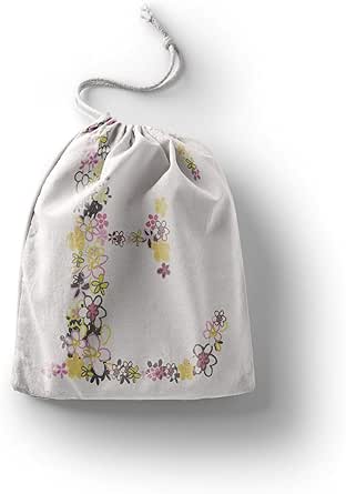 بوناميزون شنطة منتجات قطنية مطبوعة مع رباط، شنطة بقالة قابلة لاعادة الاستخدام، اكياس صديقة للبيئة وقابلة للتحلل البيولوجي، شنطة سفر، شنط تسوق، صديقة للبيئة، قابلة للطي، المقاس: 20×30 سم، قماش