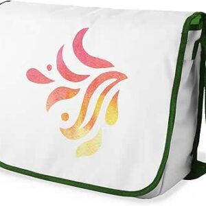 شنطة ماسنجر مدرسية مطبوعة رقميا مع احزمة كاكي للبنات والاولاد من لو جاردين دو لين، شنطة ماسنجر للطلاب، شنط كتف مقاس 29 × 36 سم