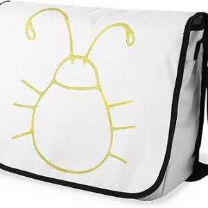 بوناميزون شنطة ماسنجر مدرسية مطبوعة رقميا مع حزام اسود للطلاب، شنطة كروس وشنطة ساعي، شنطة كتف للمدرسة، العودة الى المدرسة، المقاس: 29 × 36 سم