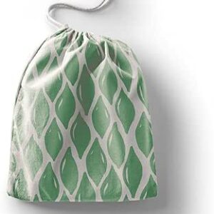 بوناميزون شنطة منتجات قطنية مطبوعة مع رباط، شنطة بقالة قابلة لاعادة الاستخدام، اكياس صديقة للبيئة وقابلة للتحلل البيولوجي، شنطة سفر، شنط تسوق، صديقة للبيئة، قابلة للطي، المقاس: 12×15 سم