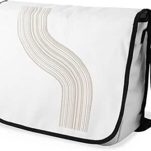 بوناميزون شنطة ماسنجر مدرسية مطبوعة رقميا مع حزام اسود للطلاب، شنطة كروس وشنطة ساعي، شنطة كتف للمدرسة، العودة الى المدرسة، المقاس: 29 × 36 سم