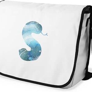 بوناميزون شنطة ماسنجر مدرسية مطبوعة رقميا مع حزام اسود للطلاب، شنطة كروس وشنطة ساعي، شنطة كتف للمدرسة، العودة الى المدرسة، المقاس: 29 × 36 سم