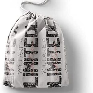 بوناميزون شنطة منتجات قطنية مطبوعة مع رباط، شنطة بقالة قابلة لاعادة الاستخدام، اكياس صديقة للبيئة وقابلة للتحلل البيولوجي، شنطة سفر، شنط تسوق، صديقة للبيئة، قابلة للطي، المقاس: 12×15 سم