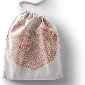 بوناميزون شنطة منتجات قطنية مطبوعة مع رباط، شنطة بقالة قابلة لاعادة الاستخدام، اكياس صديقة للبيئة وقابلة للتحلل البيولوجي، شنطة سفر، شنط تسوق، صديقة للبيئة، قابلة للطي، المقاس: 20×30 سم، قماش