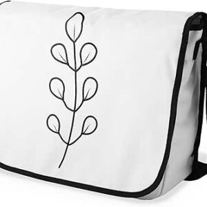 بوناميزون شنطة ماسنجر مدرسية مطبوعة رقميا مع حزام اسود للطلاب، شنطة كروس وشنطة ساعي، شنطة كتف للمدرسة، العودة الى المدرسة، المقاس: 29 × 36 سم، للأطفال من الجنسين