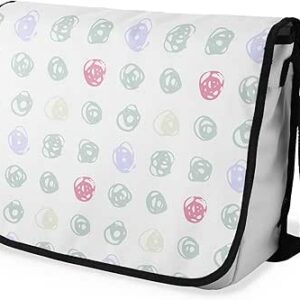 بوناميزون شنطة ماسنجر مدرسية مطبوعة رقميا مع حزام اسود للطلاب، شنطة كروس وشنطة ساعي، شنطة كتف للمدرسة، العودة الى المدرسة، المقاس: 29 × 36 سم