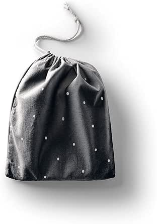 بوناميزون شنطة منتجات قطنية مطبوعة مع رباط، شنطة بقالة قابلة لاعادة الاستخدام، اكياس صديقة للبيئة وقابلة للتحلل البيولوجي، شنطة سفر، شنط تسوق، صديقة للبيئة، قابلة للطي، المقاس: 20×30 سم، قماش