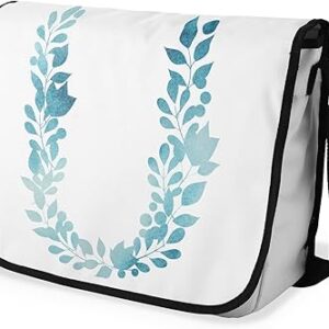 بوناميزون شنطة ماسنجر مدرسية مطبوعة رقميا مع حزام اسود للطلاب، شنطة كروس وشنطة ساعي، شنطة كتف للمدرسة، العودة الى المدرسة، المقاس: 29 × 36 سم