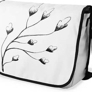 شنطة ماسنجر مدرسية مطبوعة رقمية بحزام اسود للبنات والاولاد من لو جاردين دو لين، شنطة ماسنجر للطلاب، شنط كتف مقاس 29 × 36 سم