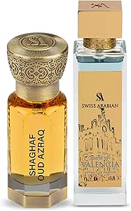 عطر او دي بارفان سبيريت اوف فالنسيا 100 مل من سويس ارابيان + شغف عود أزرق سي بي 12، للأنثى