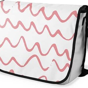 بوناميزون شنطة ماسنجر مدرسية مطبوعة رقميا مع حزام اسود للطلاب، شنطة كروس وشنطة ساعي، شنطة كتف للمدرسة، العودة الى المدرسة، المقاس: 29 × 36 سم