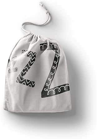 بوناميزون شنطة منتجات قطنية مطبوعة مع رباط، شنطة بقالة قابلة لاعادة الاستخدام، اكياس صديقة للبيئة وقابلة للتحلل البيولوجي، شنطة سفر، شنط تسوق، صديقة للبيئة، قابلة للطي، المقاس: 20×30 سم، قماش