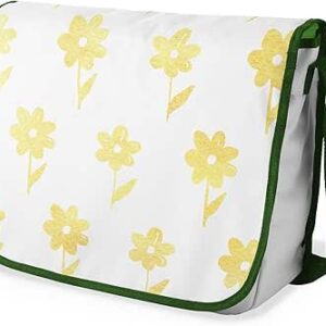 بونامايسون حقيبة مدرسية رسول مطبوعة رقميًا مع حزام كاكي للطلاب ، حقيبة كروس بودي ، حقيبة ساعي ، حقيبة كتف للمدرسة، العودة إلى المدرسة، الحجم: 29 × 36 سم، ألوان متعددة