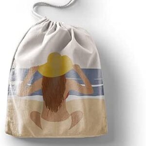 بوناميزون شنطة منتجات قطنية مطبوعة مع رباط، شنطة بقالة قابلة لاعادة الاستخدام، اكياس صديقة للبيئة وقابلة للتحلل البيولوجي، شنطة سفر، شنط تسوق، صديقة للبيئة، قابلة للطي، المقاس: 20×30 سم، قماش