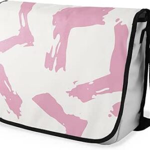 بوناميزون شنطة ماسنجر مدرسية مطبوعة رقميا مع حزام اسود للطلاب، شنطة كروس وشنطة ساعي، شنطة كتف للمدرسة، العودة الى المدرسة، المقاس: 29 × 36 سم