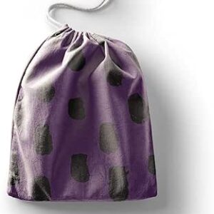 بوناميزون شنطة منتجات قطنية مطبوعة مع رباط، شنطة بقالة قابلة لاعادة الاستخدام، اكياس صديقة للبيئة وقابلة للتحلل البيولوجي، شنطة سفر، شنط تسوق، صديقة للبيئة، قابلة للطي، المقاس: 12×15 سم، قماش