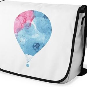 بوناميزون شنطة ماسنجر مدرسية مطبوعة رقميا مع حزام اسود للطلاب، شنطة كروس وشنطة ساعي، شنطة كتف للمدرسة، العودة الى المدرسة، المقاس: 29 × 36 سم