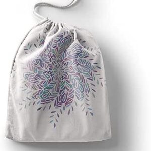 بوناميزون شنطة منتجات قطنية مطبوعة مع رباط، شنطة بقالة قابلة لاعادة الاستخدام، اكياس صديقة للبيئة وقابلة للتحلل البيولوجي، شنطة سفر، شنط تسوق، صديقة للبيئة، قابلة للطي، المقاس: 20×30 سم