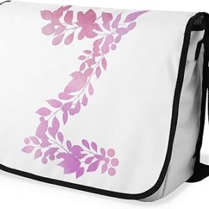 بوناميزون شنطة ماسنجر مدرسية مطبوعة رقميا مع حزام اسود للطلاب، شنطة كروس وشنطة ساعي، شنطة كتف للمدرسة، العودة الى المدرسة، المقاس: 29 × 36 سم