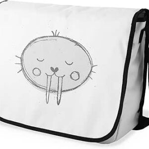 بوناميزون شنطة ماسنجر مدرسية مطبوعة رقميا مع حزام اسود للطلاب، شنطة كروس وشنطة ساعي، شنطة كتف للمدرسة، العودة الى المدرسة، المقاس: 29 × 36 سم