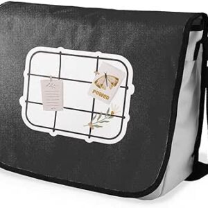 بوناميزون شنطة ماسنجر مدرسية مطبوعة رقميا للطلاب، شنطة كروس بودي وشنطة ساعي، شنطة كتف للمدرسة، العودة الى المدرسة، المقاس: 29 × 36 سم