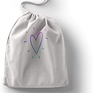 بوناميزون شنطة منتجات قطنية مطبوعة مع رباط، شنطة بقالة قابلة لاعادة الاستخدام، اكياس صديقة للبيئة وقابلة للتحلل البيولوجي، شنطة سفر، شنط تسوق، صديقة للبيئة، قابلة للطي، المقاس: 12×15 سم