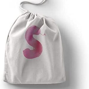 بوناميزون شنطة منتجات قطنية مطبوعة مع رباط، شنطة بقالة قابلة لاعادة الاستخدام، اكياس صديقة للبيئة وقابلة للتحلل البيولوجي، شنطة سفر، شنط تسوق، صديقة للبيئة، قابلة للطي، المقاس: 12×15 سم