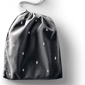 بوناميزون شنطة منتجات قطنية مطبوعة مع رباط، شنطة بقالة قابلة لاعادة الاستخدام، اكياس صديقة للبيئة وقابلة للتحلل البيولوجي، شنطة سفر، شنط تسوق، صديقة للبيئة، قابلة للطي، المقاس: 12×15 سم، قماش