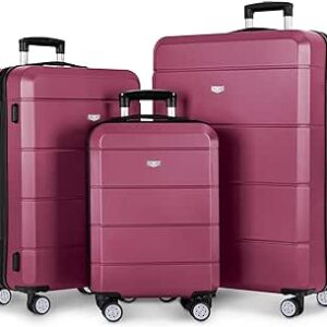 شنطة سفر خفيفة الوزن مقاس 15 انش من لوج، شنطة معتمدة من مادة ABS للحماية من الماء ونظام قفل امن مع منفذ USB ايزي جيت خالية من الامتعة تحت المقعد (45×36×20 سم)