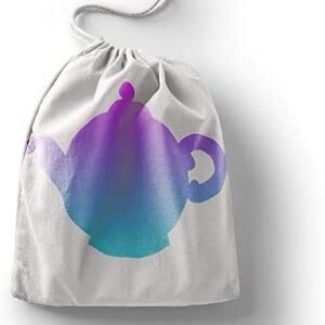 بوناميزون شنطة منتجات قطنية مطبوعة مع رباط، شنطة بقالة قابلة لاعادة الاستخدام، اكياس صديقة للبيئة وقابلة للتحلل البيولوجي، شنطة سفر، شنط تسوق، صديقة للبيئة، قابلة للطي، المقاس: 20×30 سم