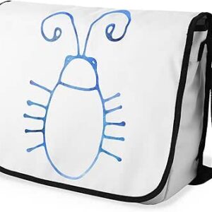 شنطة ماسنجر مدرسية مطبوعة رقمية بحزام اسود للبنات والاولاد من لو جاردين دو لين، شنطة ماسنجر للطلاب، شنط كتف مقاس 29 × 36 سم