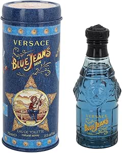 عطر بخاخ او دي تواليت بلو جينز من فيرساتشي 75 مل للرجال ازرق سعة