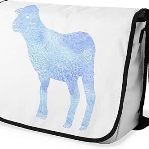 شنطة ماسنجر مدرسية مطبوعة رقمية بحزام اسود للبنات والاولاد من لو جاردين دو لين، شنطة ماسنجر للطلاب، شنط كتف مقاس 29 × 36 سم