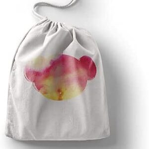 بوناميزون شنطة منتجات قطنية مطبوعة مع رباط، شنطة بقالة قابلة لاعادة الاستخدام، اكياس صديقة للبيئة وقابلة للتحلل البيولوجي، شنطة سفر، شنط تسوق، صديقة للبيئة، قابلة للطي، المقاس: 12×15 سم