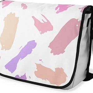 شنطة ماسنجر مدرسية مطبوعة رقمية بحزام اسود للبنات والاولاد من لو جاردين دو لين، شنطة ماسنجر للطلاب، شنط كتف مقاس 29 × 36 سم