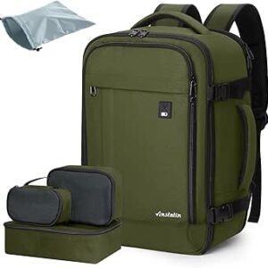 حقيبة ظهر رايان اير من فينستاتين مقاس 40 × 20 × 25 سم (20 لتر) حقيبة ظهر للسفر للنساء والرجال، حقيبة ظهر للطائرة مع 4 حقائب منظمة، حقيبة سفر كاجوال