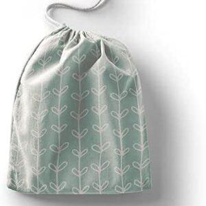 بوناميزون شنطة منتجات قطنية مطبوعة مع رباط، شنطة بقالة قابلة لاعادة الاستخدام، اكياس صديقة للبيئة وقابلة للتحلل البيولوجي، شنطة سفر، شنط تسوق، صديقة للبيئة، قابلة للطي، المقاس: 12×15 سم، قماش