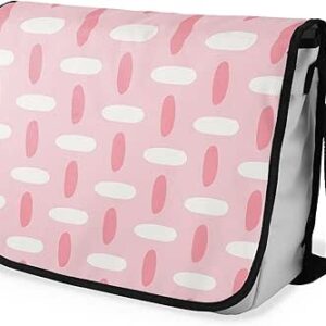 بوناميزون شنطة ماسنجر مدرسية مطبوعة رقميا مع حزام اسود للطلاب، شنطة كروس وشنطة ساعي، شنطة كتف للمدرسة، العودة الى المدرسة، المقاس: 29 × 36 سم