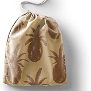 بوناميزون شنطة منتجات قطنية مطبوعة مع رباط، شنطة بقالة قابلة لاعادة الاستخدام، اكياس صديقة للبيئة وقابلة للتحلل البيولوجي، شنطة سفر، شنط تسوق، صديقة للبيئة، قابلة للطي، المقاس: 12×15 سم، قماش
