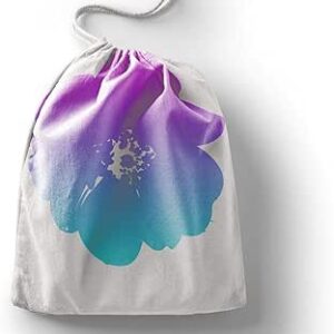 بوناميزون شنطة منتجات قطنية مطبوعة مع رباط، شنطة بقالة قابلة لاعادة الاستخدام، اكياس صديقة للبيئة وقابلة للتحلل البيولوجي، شنطة سفر، شنط تسوق، صديقة للبيئة، قابلة للطي، المقاس: 20×30 سم