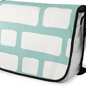 بوناميزون شنطة ماسنجر مدرسية مطبوعة رقميا مع حزام اسود للطلاب، شنطة كروس وشنطة ساعي، شنطة كتف للمدرسة، العودة الى المدرسة، المقاس: 29 × 36 سم