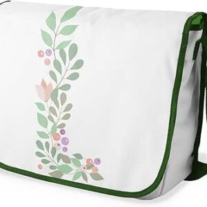 شنطة ماسنجر مدرسية مطبوعة رقميا مع احزمة كاكي للبنات والاولاد من لو جاردين دو لين، شنطة ماسنجر للطلاب، شنط كتف مقاس 29 × 36 سم