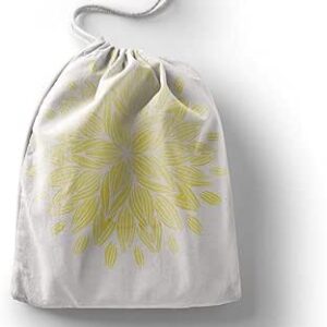 بوناميزون شنطة منتجات قطنية مطبوعة مع رباط، شنطة بقالة قابلة لاعادة الاستخدام، اكياس صديقة للبيئة وقابلة للتحلل البيولوجي، شنطة سفر، شنط تسوق، صديقة للبيئة، قابلة للطي، المقاس: 12×15 سم