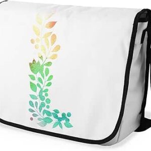 بوناميزون شنطة ماسنجر مدرسية مطبوعة رقميا مع حزام اسود للطلاب، شنطة كروس وشنطة ساعي، شنطة كتف للمدرسة، العودة الى المدرسة، المقاس: 29 × 36 سم