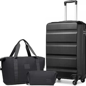 كونو مجموعة شنط سفر بهيكل صلب من مادة ABS مع قفل تي اس ايه وشنطة قابلة للتوسيع ادوات الزينة