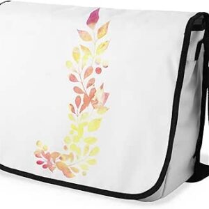 بوناميزون شنطة ماسنجر مدرسية مطبوعة رقميا مع حزام اسود للطلاب، شنطة كروس وشنطة ساعي، شنطة كتف للمدرسة، العودة الى المدرسة، المقاس: 29 × 36 سم